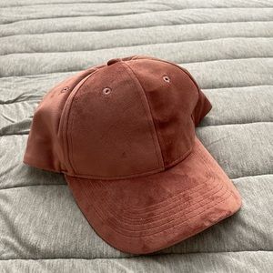 Pink velvet hat